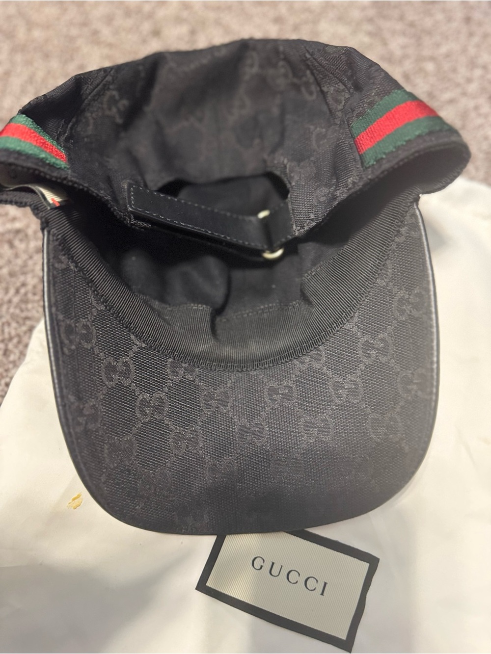 Black Gucci Hat – gently used - Picture 2 of 2